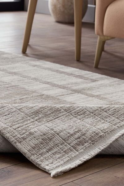 Novastyle 18864 Dikdörtgen Akrilik Makine Halısı 100X200 - Bej