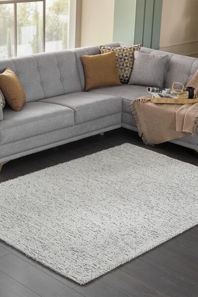 Deco Boheems 80152 Kaymaz Taban Dikdörtgen Halı 120x000 - Siyah