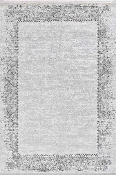 Black&Brown 15463 Dikdörtgen Doğal İplik Makine Halısı 200X290 - Su Yeşili