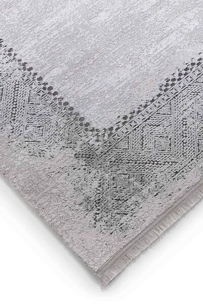 Black&Brown 15463 Dikdörtgen Doğal İplik Makine Halısı 80X300 - Su Yeşili