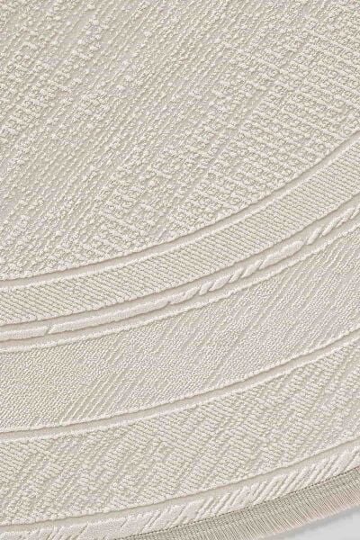 Galina 16649 Oval Akrilik Makine Halısı 200x290 - Krem