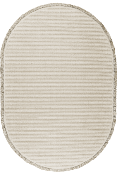 Deco Daisy 16666 Oval Tozumaz Makine Halısı 120X180 - Krem