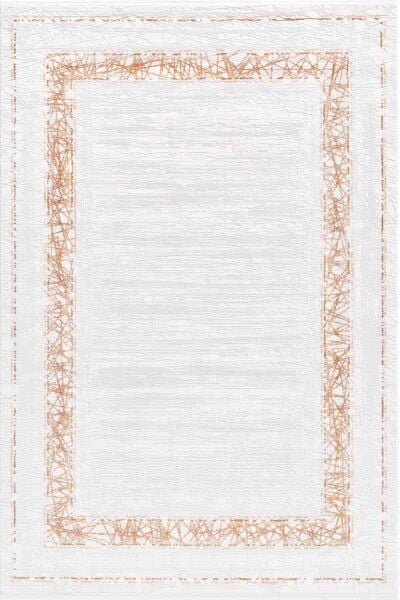 Carissa 13631 Dikdörtgen Akrilik Makine Halısı 100X300 - Bakır