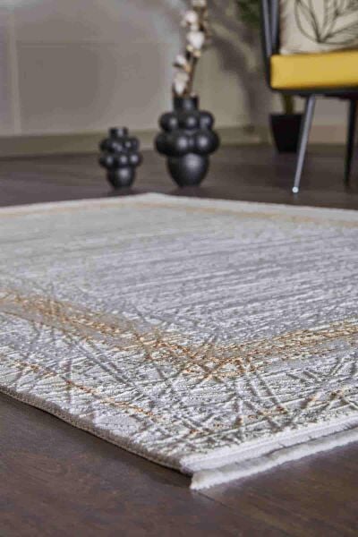 Carissa 13631 Dikdörtgen Akrilik Makine Halısı 100X200 - Bakır
