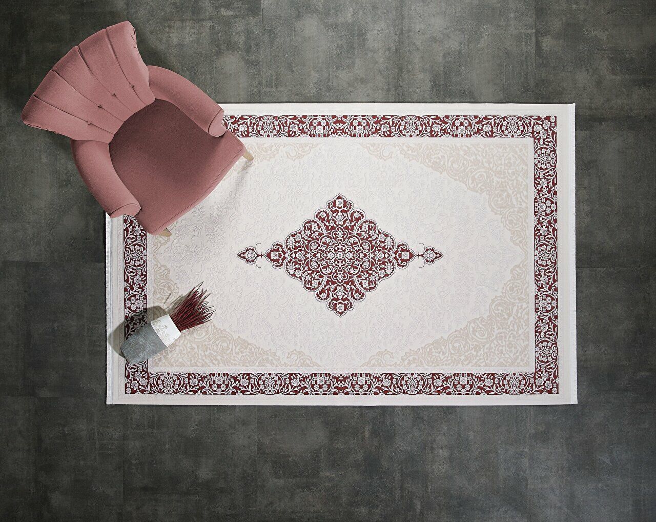 Esiliva 11314 80X150 - Claret Red