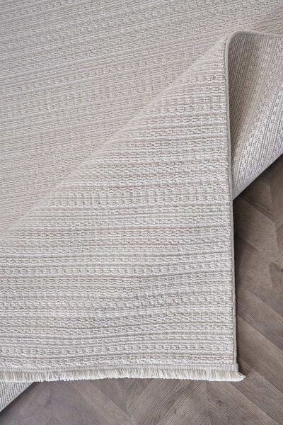 Deco Curlina 80044 Dikdörtgen Bukleli Halı 160x000 - Krem