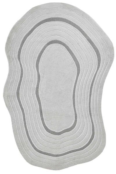 Lugano Art 19040 Tozumaz Üç Boyutlu Özel Şekilli Tasarım Halı 160X230 - Gri