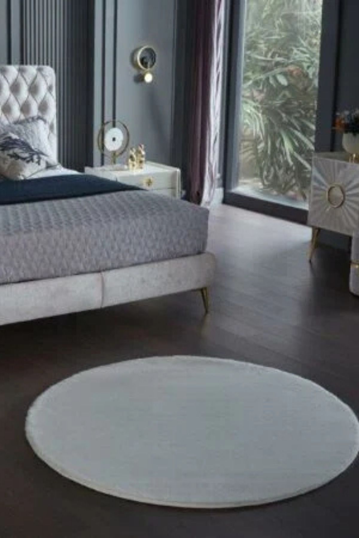 Deco Soft 15314 100x100 - Daire - Gri