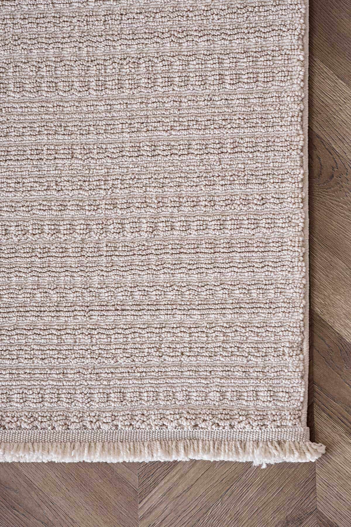 Deco Curlina 80044 Dikdörtgen Bukleli Halı 120x000 - Bej | Gümüşsuyu