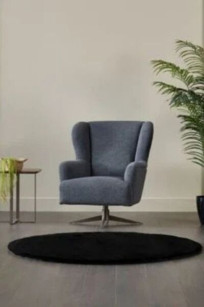 Deco Soft 15314 Siyah - 150X150-Daire