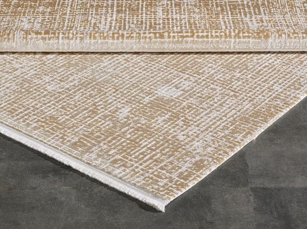 Carissa 11333 Dikdörtgen Akrilik Makine Halısı 160X0000 - Sarı