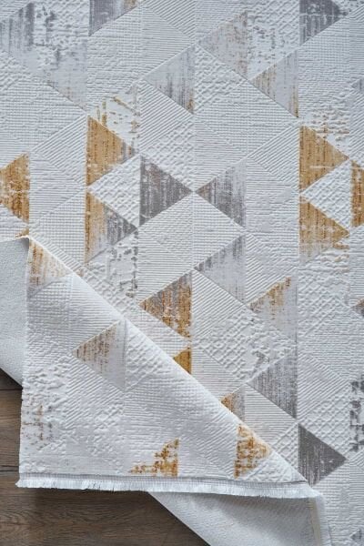 Viera 18823 Dikdörtgen Akrilik Makine Halısı 80x000 - Bakır