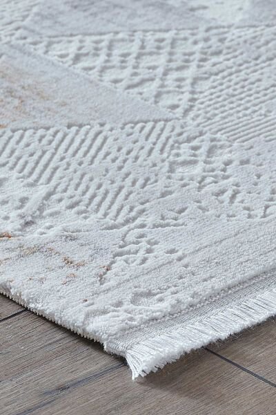 Viera 18823 Dikdörtgen Akrilik Makine Halısı 80X300 - Bakır