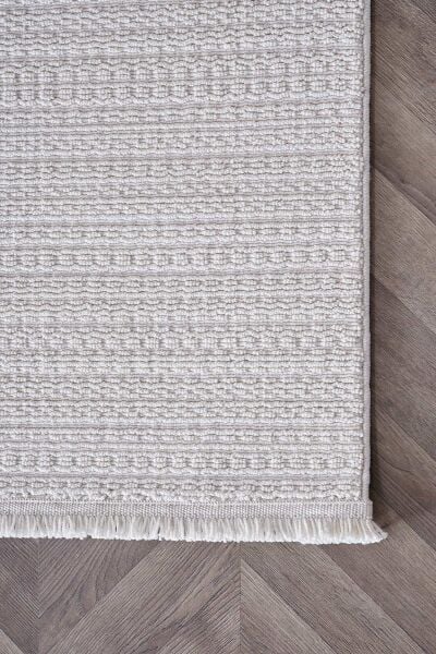 Deco Curlina 80044 Dikdörtgen Bukleli Halı 160X230 - Krem