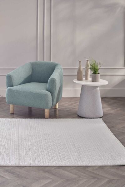 Deco Curlina 80044 Dikdörtgen Bukleli Halı 160X230 - Krem