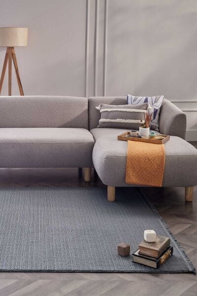 Deco Curlina 80044 Dikdörtgen Bukleli Halı 160X230 - Antrasit