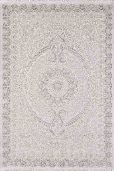 Esiliva 11431 Dikdörtgen Doğal İplik Makine Halısı 100X200 - Krem