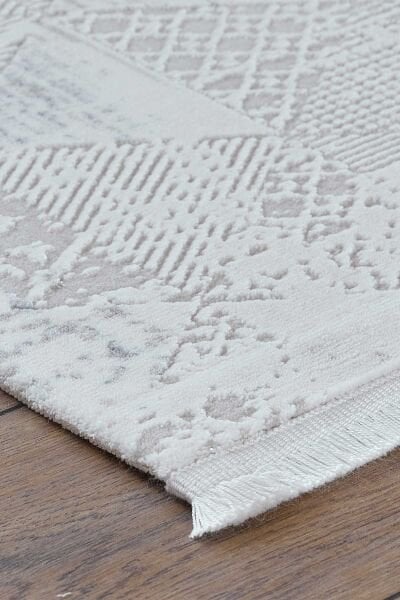 Viera 18823 Dikdörtgen Akrilik Makine Halısı 80x000 - Mavi