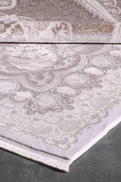 Esiliva 11431 Dikdörtgen Doğal İplik Makine Halısı 100X300 - Vizon