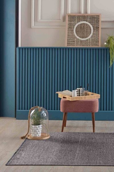 Deco Fashion 14017 Dikdörtgen Yıkanabilir Antitoz Halı 120X0000 - Antrasit
