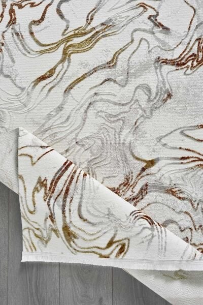 Viera 18832 Dikdörtgen Akrilik Makine Halısı 200x000 - Bakır