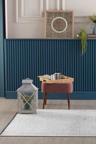 Deco Fashion 14017 Dikdörtgen Yıkanabilir Antitoz Halı 200X0000 - Krem