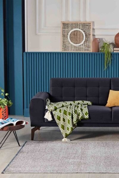 Deco Fashion 14017 Dikdörtgen Yıkanabilir Antitoz Halı 200X0000 - Gri