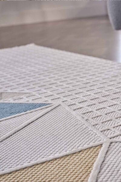 Deco Avior 17452 Dikdörtgen Geometrik Desenli Halı 120x180 - Multi