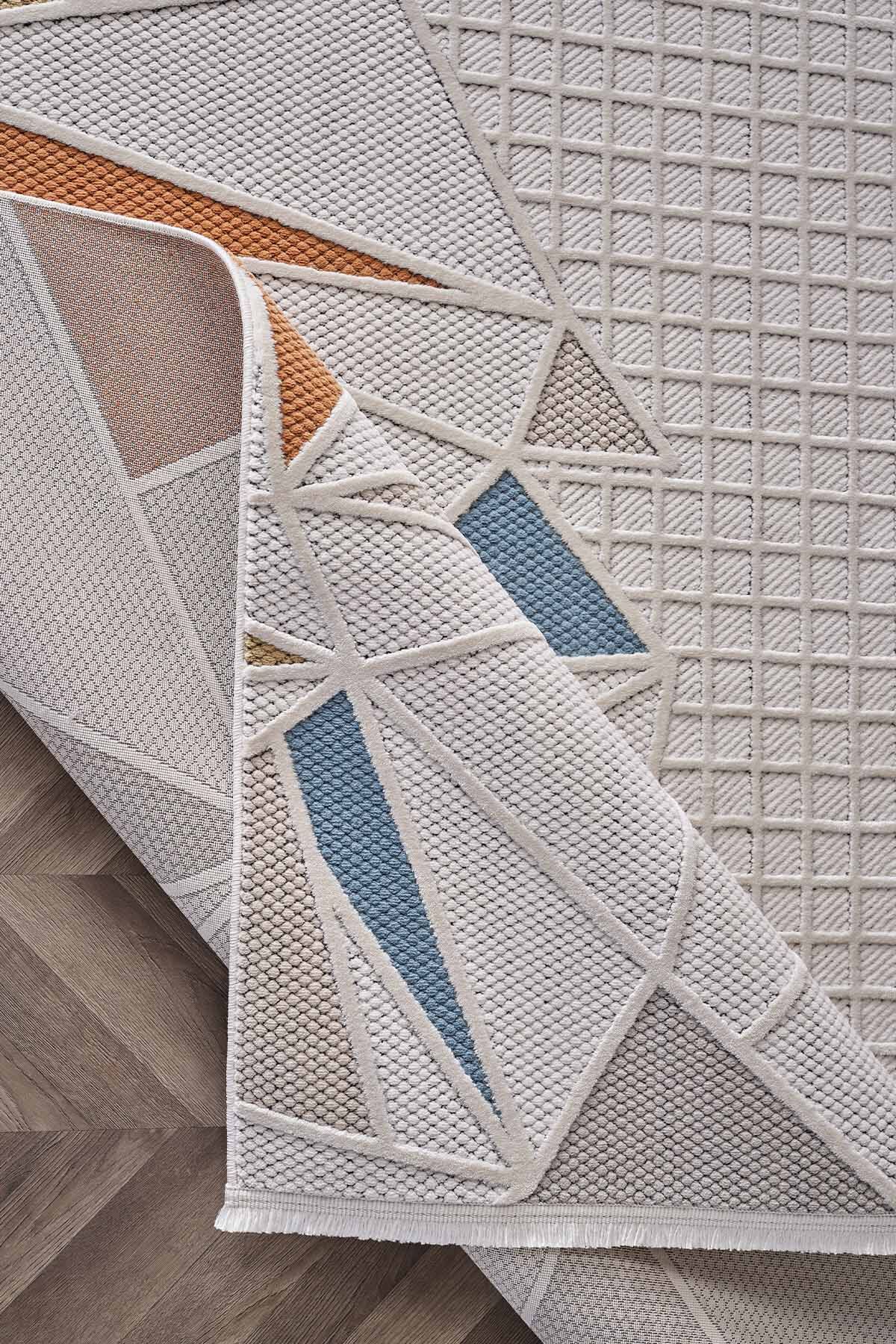 Deco Avior 17452 Dikdörtgen Geometrik Desenli Halı 200x000 - Multi