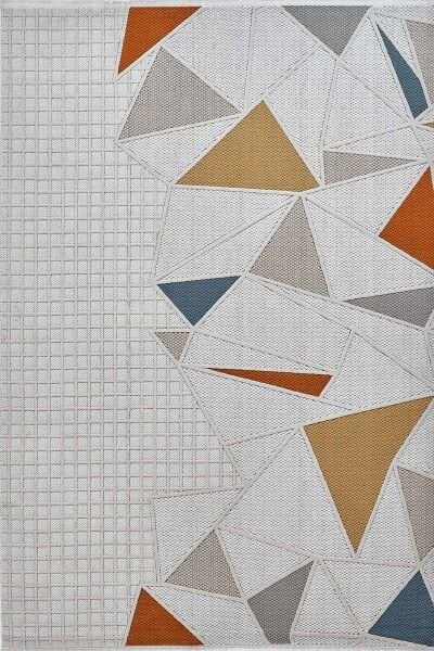 Deco Avior 17452 Dikdörtgen Geometrik Desenli Halı 200x290 - Multi