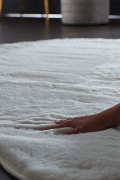 Deco Soft 15314 3D Spacer Taban Tozumaz Makine Halısı 120x000 - Beyaz