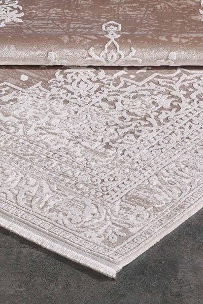 Carissa 11329 Dikdörtgen Akrilik Makine Halısı 80X150 - Kahverengi
