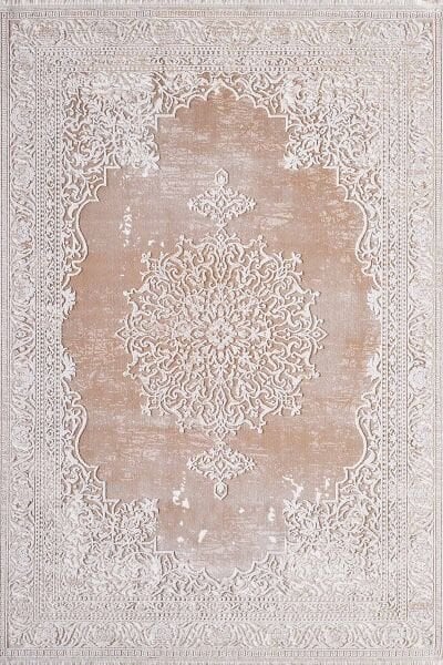 Carissa 11329 Dikdörtgen Akrilik Makine Halısı 80X150 - Kahverengi