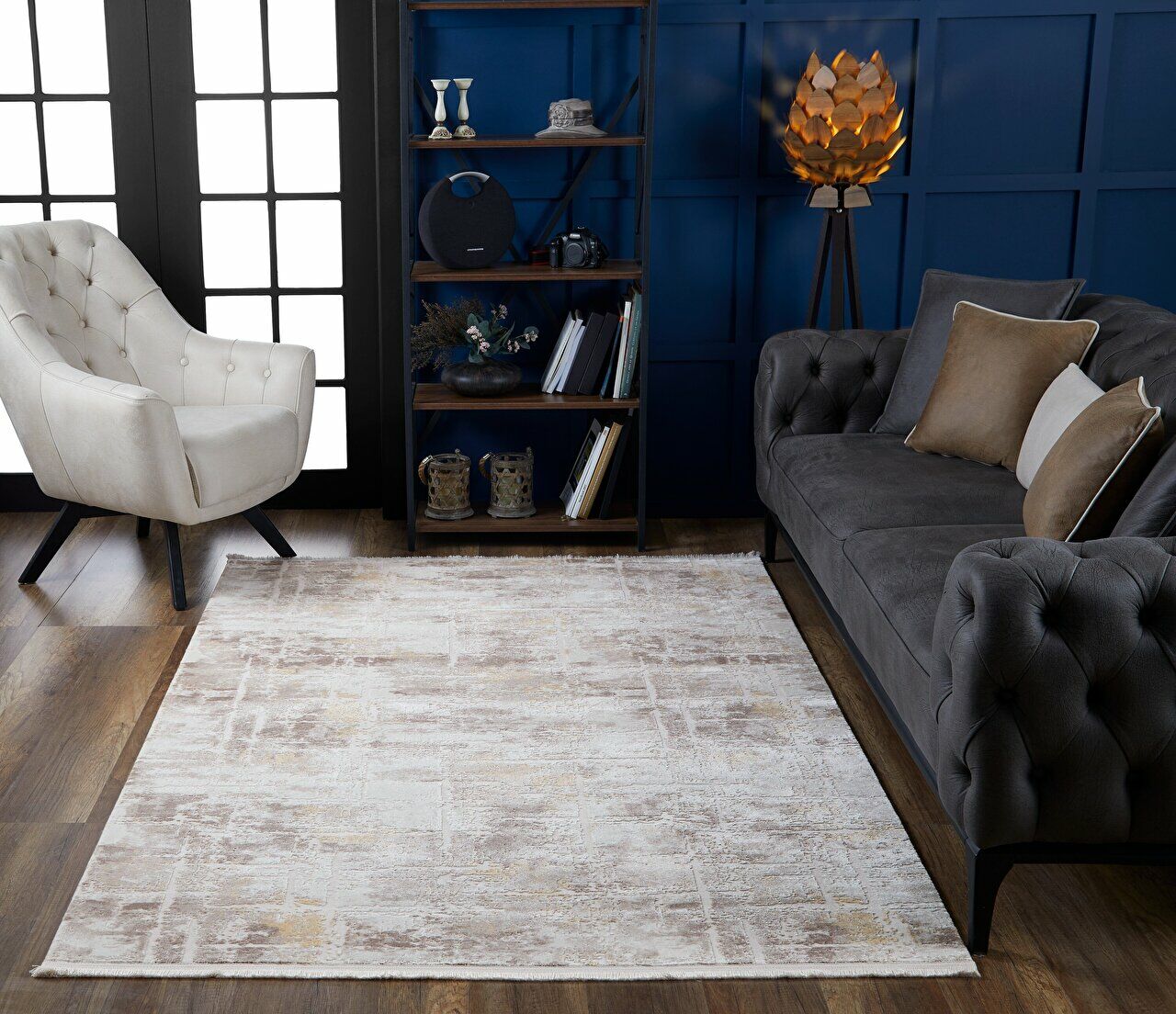 NovaStyle 11470 Dikdörtgen Akrilik Makine Halısı 200X0000 - Sarı