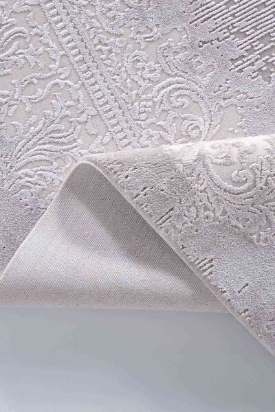 Esiliva 13888 Dikdörtgen Doğal İplik Makine Halısı 160X230 - Gri