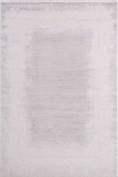 Esiliva 13888 Dikdörtgen Doğal İplik Makine Halısı 160X230 - Gri