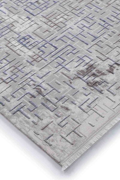 Viera 13541 Dikdörtgen Akrilik Halı 80X300 - Mavi