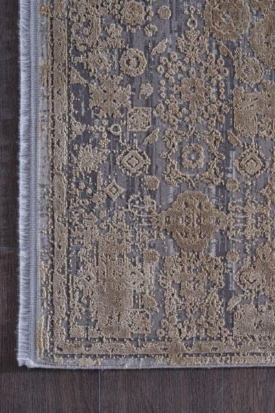 İpekzade100 13945 Doğal İplik Dikdörtgen Makine Halısı 200X290 - Gold