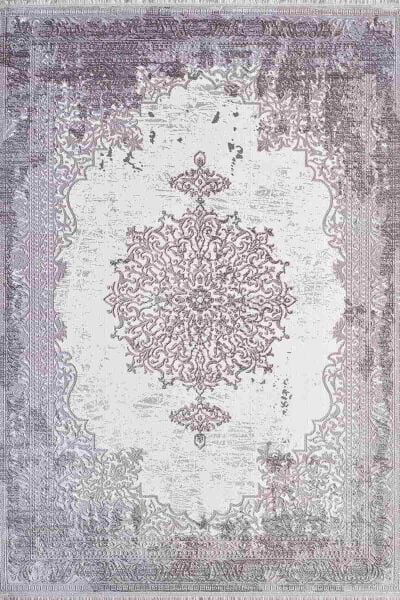 Carissa 11329 Dikdörtgen Akrilik Makine Halısı 100X300 - Gri