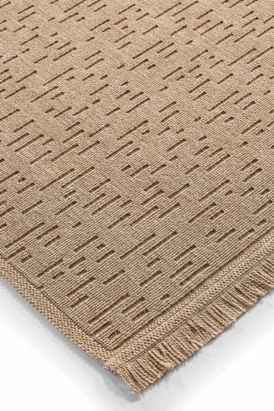 Deco Garden 15773 Dikdörtgen Antitoz UV Korumalı Bahçe Balkon ve Teras Halısı 100X200 - Bej