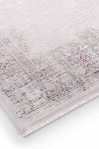 Esiliva 13886 Dikdörtgen Doğal İplik Makine Halısı 100X200 - Bordo