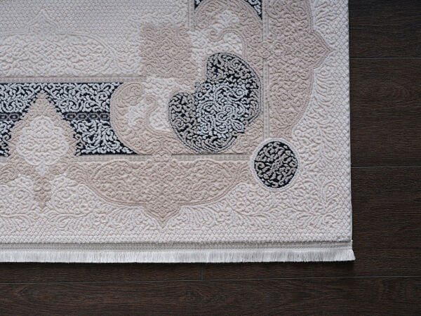 Esiliva 13919 Dikdörtgen Doğal İplik Makine Halısı 240X340 - Mavi