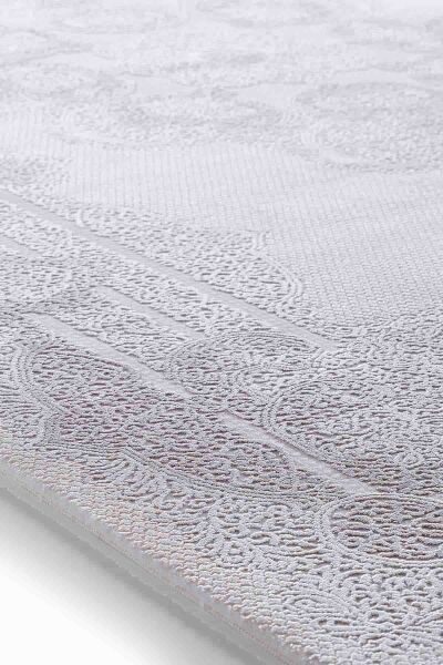Esiliva 13919 Dikdörtgen Doğal İplik Makine Halısı 100X300 - Gri