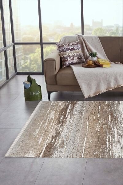Adara 17995 Dikdörtgen Tozumaz Halı Bej - 100X200
