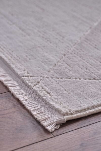 Ledax 17741 Dikdörtgen Polyester Makine Halısı Gri - 160X230