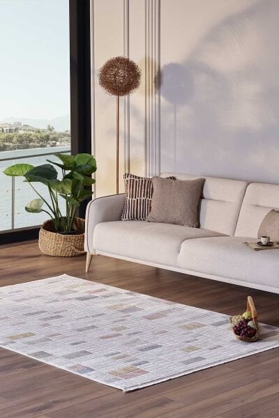 Ledax 17744 Dikdörtgen Polyester Makine Halısı Multi - 160X230