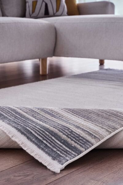 Ledax 17749 Dikdörtgen Polyester Makine Halısı Mavi - 160X230