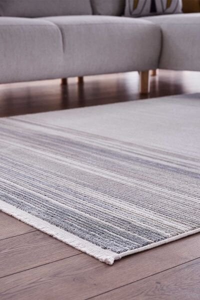 Ledax 17749 Dikdörtgen Polyester Makine Halısı Mavi - 160X230