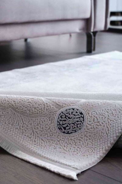 Esiliva 13919 Dikdörtgen Doğal İplik Makine Halısı 160X230 - Mavi