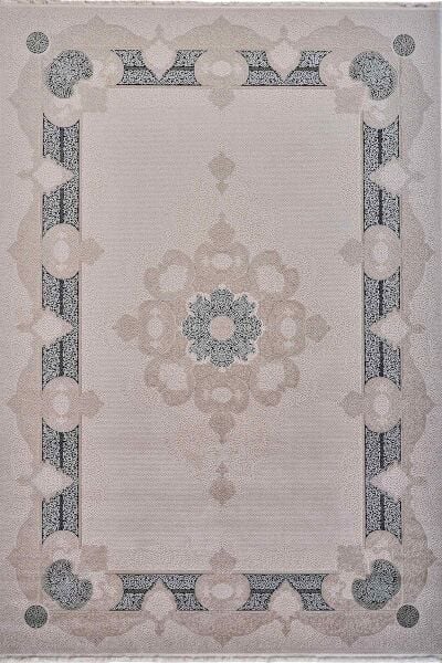 Esiliva 13919 Dikdörtgen Doğal İplik Makine Halısı 160X230 - Mavi